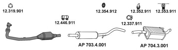 Impianto gas scarico AP_2450