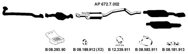 Avgassystem AP_2225