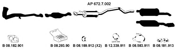 Avgassystem AP_2229