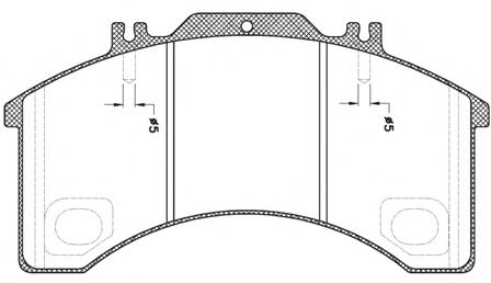 Комплект тормозных колодок, дисковый тормоз JCA 497.00