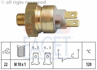Temperature Switch, coolant warning lamp 7.4080