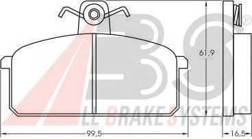 Brake Pad Set, disc brake 36146