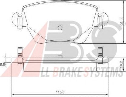 Brake Pad Set, disc brake 37254