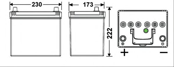 Starterbatteri; Starterbatteri TB605