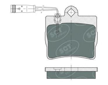 Комплект тормозных колодок, дисковый тормоз SP 389