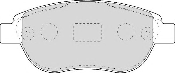 Комплект тормозных колодок, дисковый тормоз FD6948A