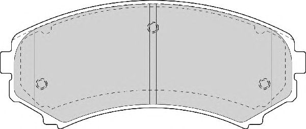 Комплект тормозных колодок, дисковый тормоз FD7055A