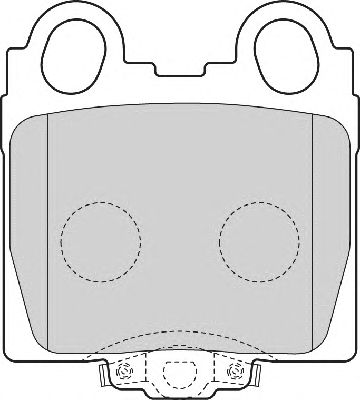 Комплект тормозных колодок, дисковый тормоз FD7054A