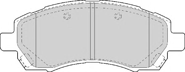Комплект тормозных колодок, дисковый тормоз FD7060A