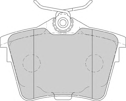 Комплект тормозных колодок, дисковый тормоз FD7106A