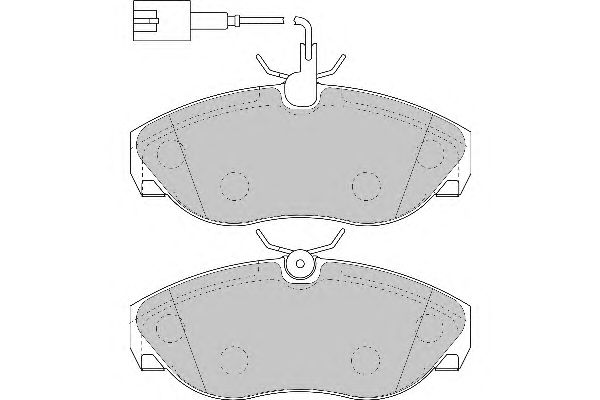Kit de plaquettes de frein, frein à disque FD6889N