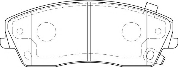 Комплект тормозных колодок, дисковый тормоз FD7288A