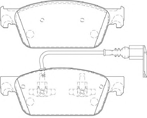 Комплект тормозных колодок, дисковый тормоз FD7476V