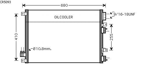 Condensador, ar condicionado CR5093