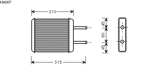 Radiador de calefacción KA6007