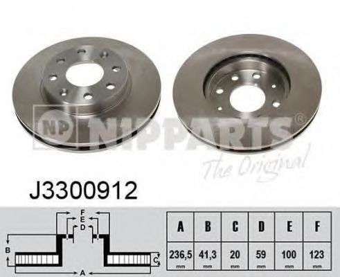 Тормозной диск J3300912
