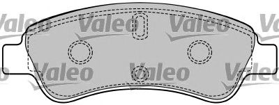 Комплект тормозных колодок, дисковый тормоз 597356