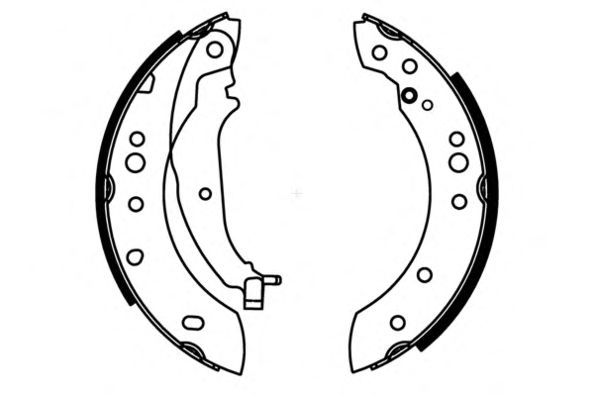 Комплект тормозных колодок; Комплект тормозных колодок, стояночная тормозная система 09-0702