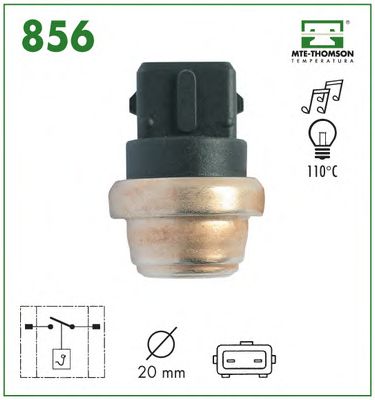 Temperature Switch, coolant warning lamp 856