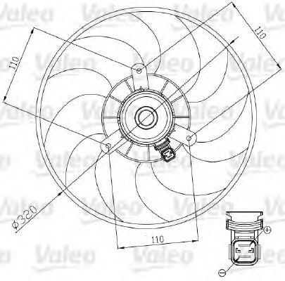 Ventilador, refrigeración del motor 698444