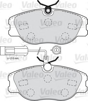 Brake Pad Set, disc brake 598985