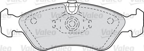 Комплект тормозных колодок, дисковый тормоз 598184