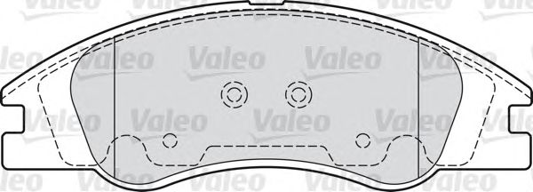 Комплект тормозных колодок, дисковый тормоз 598705