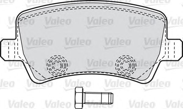 Brake Pad Set, disc brake 598928