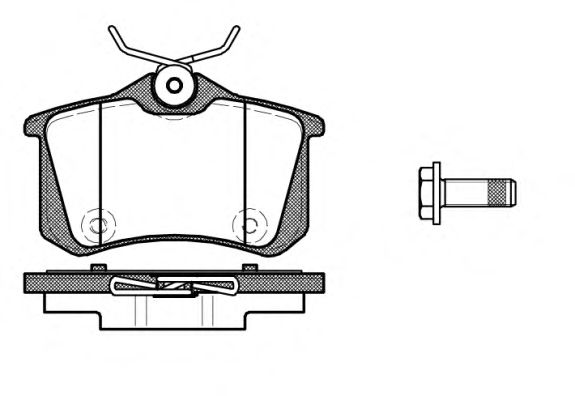 Комплект тормозных колодок, дисковый тормоз P12913.10