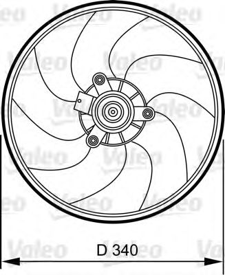 Fan, motor sogutmasi 696368