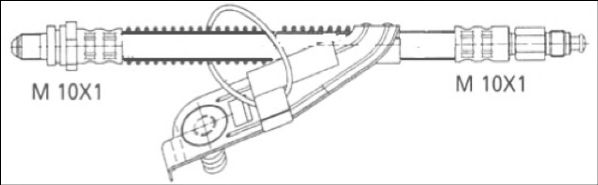 Tubo flexível de travão G1903.68