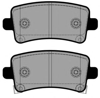 Комплект тормозных колодок, дисковый тормоз PA1780