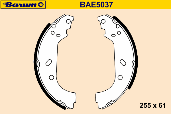 Bremsebakkesæt BAE5037