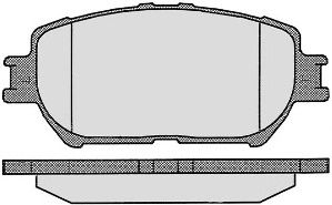 Комплект тормозных колодок, дисковый тормоз 581.0