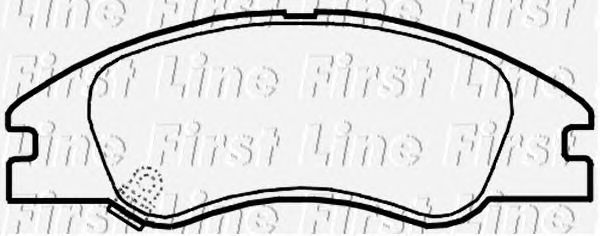 Комплект тормозных колодок, дисковый тормоз FBP3784