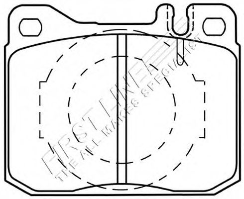 Комплект тормозных колодок, дисковый тормоз FBP1090