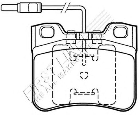 Комплект тормозных колодок, дисковый тормоз FBP1128