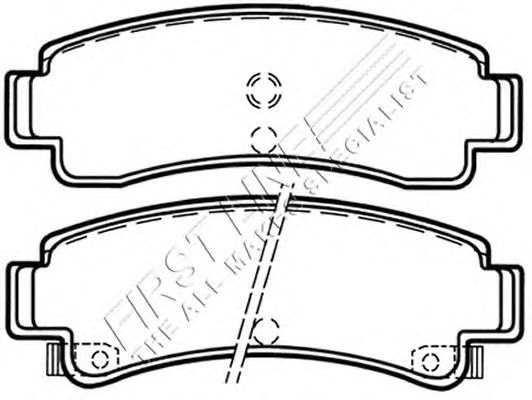 Комплект тормозных колодок, дисковый тормоз FBP1611
