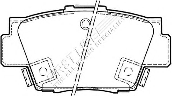 Комплект тормозных колодок, дисковый тормоз FBP3191