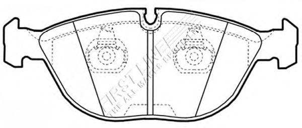 Комплект тормозных колодок, дисковый тормоз FBP3201