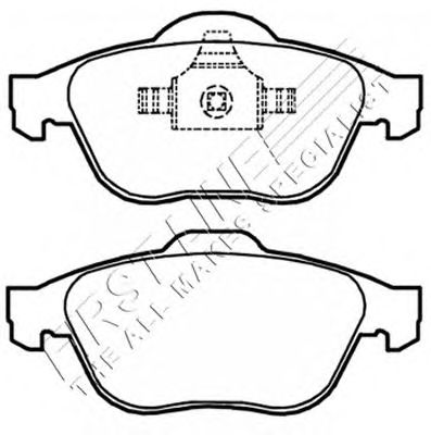 Комплект тормозных колодок, дисковый тормоз FBP3360