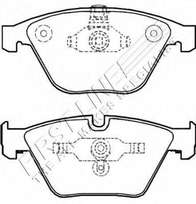 Комплект тормозных колодок, дисковый тормоз FBP3609