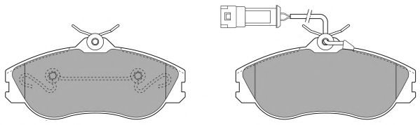 Комплект тормозных колодок, дисковый тормоз FBP-0611