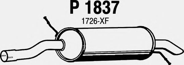 Глушитель выхлопных газов конечный P1837