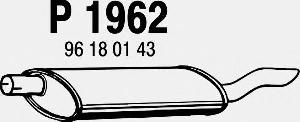 Silenziatore posteriore P1962