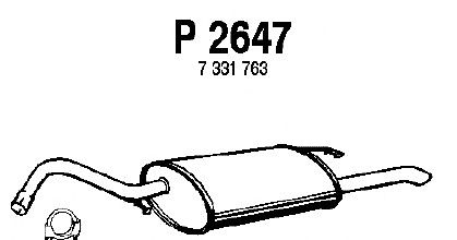 Глушитель выхлопных газов конечный P2647