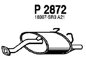 silenciador del medio P2872
