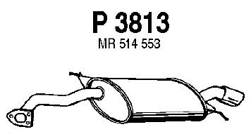 Глушитель выхлопных газов конечный P3813