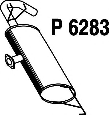 Silenziatore posteriore P6283