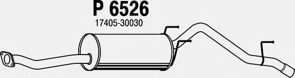 Глушитель выхлопных газов конечный P6526